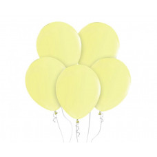 Lateksa baloni gaiši dzeltenā krāsā, 12"/30 cm, 10 gab.
