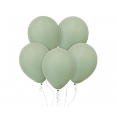 Lateksa baloni pelēki zaļā krāsā 12" 30 cm, 10 gab.
