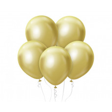 Lateksa baloni platīnzelta krāsā 12" 30 cm / 7 gab.