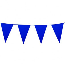 Plastmasas karodziņu virtene tumši zilā krāsā, 10 metri