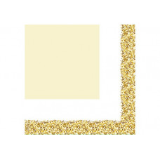 Salvetes "Glitter Oro", 33 cm, 20 gab.