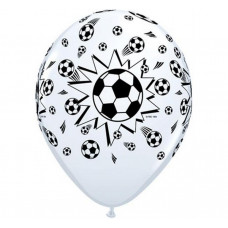 Apaļi lateksa baloni ar futbolu, Futbols 6 gab.