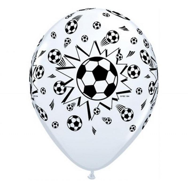 Lateksa baloni ar futbola bumbām Futbols, iepakojumā 6 gab.