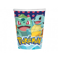 Papīra glāzes ar Pokemonu 250 ml/8 pc